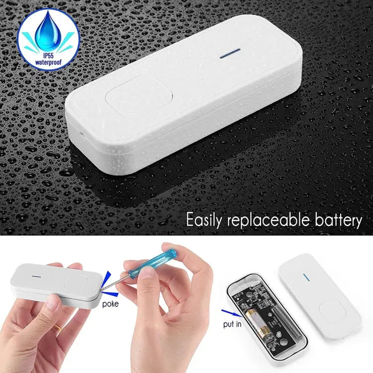 P6-B 110dB Wireless IP55 Waterproof Low Power Consumption WiFi Doorbell Receiver 53 Music Options Receiver Distance: