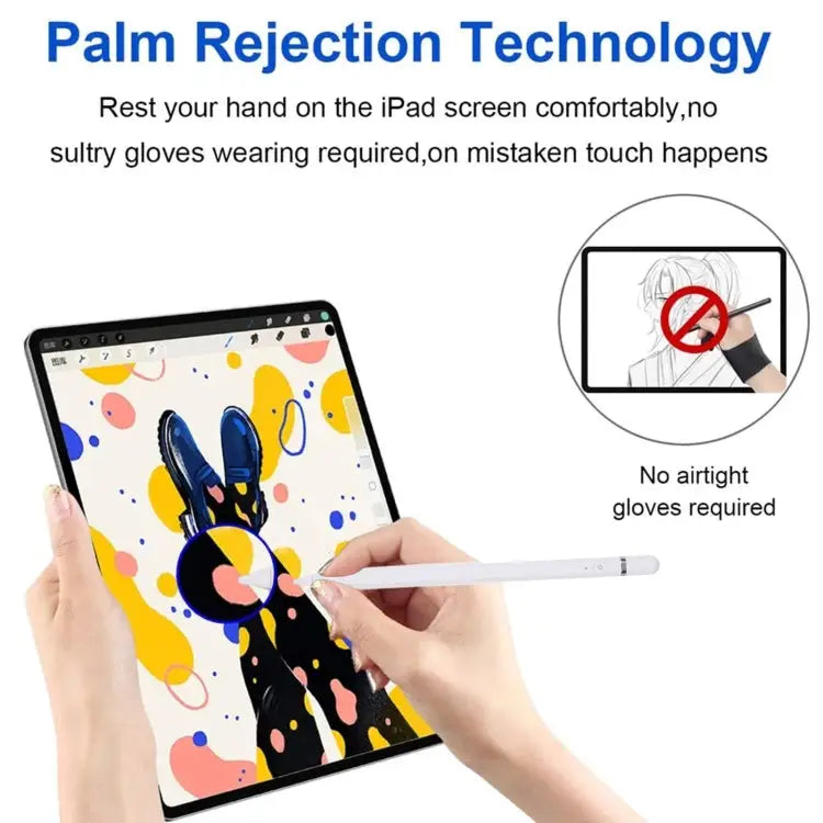 P7-C Active Capacitive Stylus Pen with Palm Rejection for iPad After 2018 Version P7-C / Type-C - P7-C / Type-C