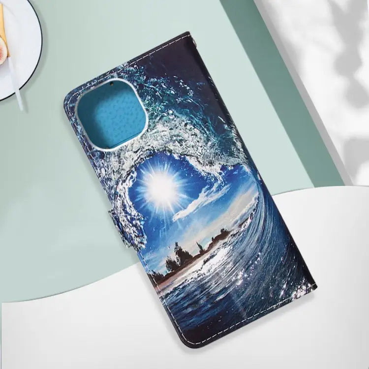 Painted Flat Texture Leather Case with Lanyard & Card Slot & Wallet & Holder For iPhone 14 For iPhone 14 Plus