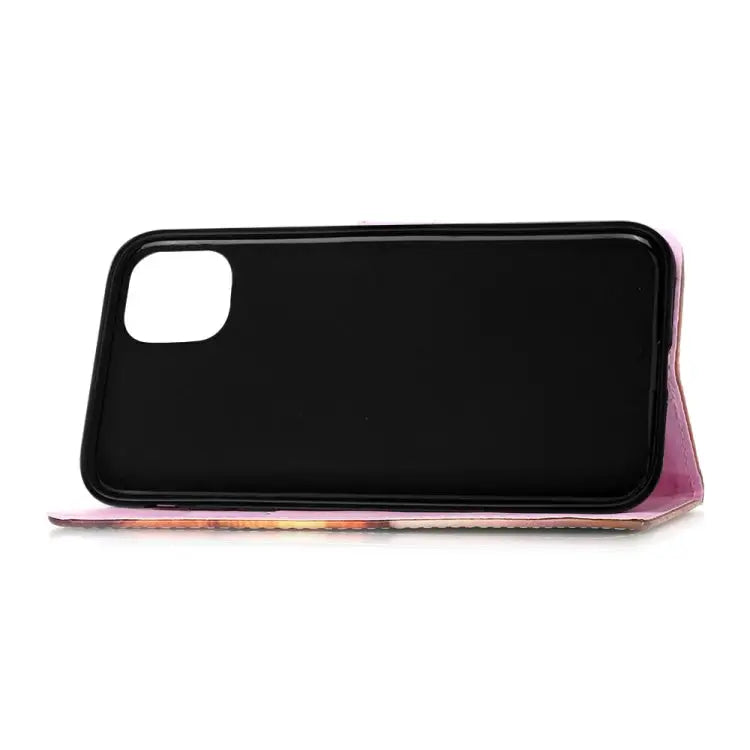 Painted Flat Texture Leather Case with Lanyard & Card Slot & Wallet & Holder For iPhone 12 Pro Max - Apple Accessories