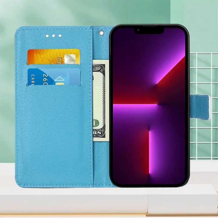 Painted Flat Texture Leather Case with Lanyard & Card Slot & Wallet & Holder For iPhone 14 Pro Max - Apple Accessories