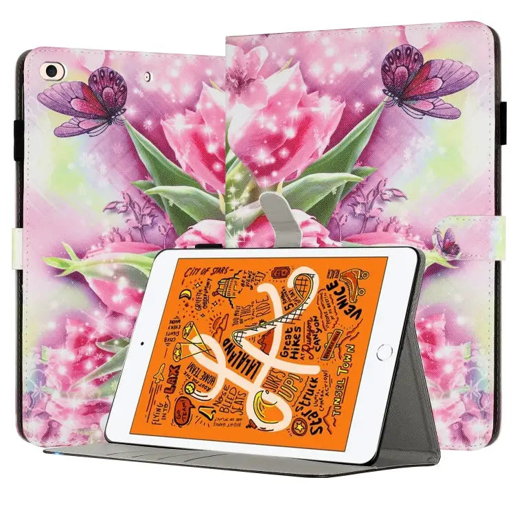 Painted Leather Smart Tablet Case For iPad mini 5 / 4 / 3 / 2 / 1 For iPad Air / Air 2 / 9.7 2017 / 2018 - For iPad