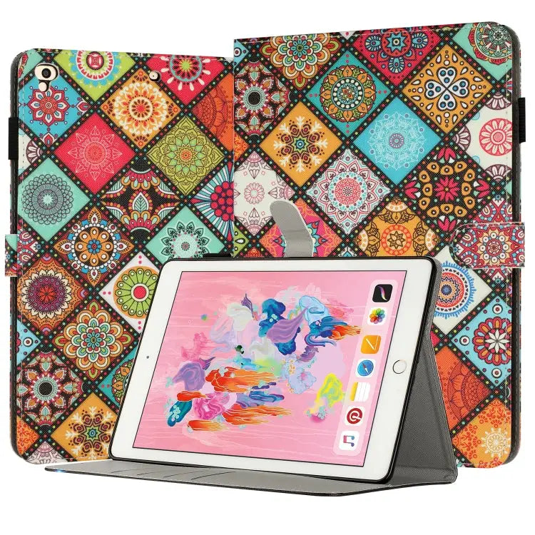 Painted Leather Smart Tablet Case For iPad mini 5 / 4 / 3 / 2 / 1 For iPad Air / Air 2 / 9.7 2017 / 2018 - For iPad Air