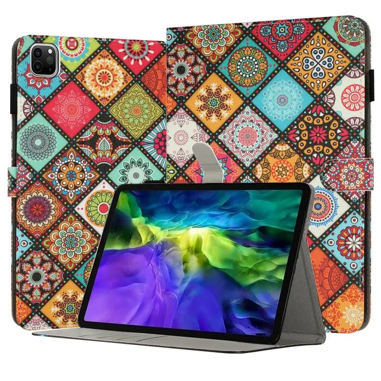 Painted Leather Smart Tablet Case For iPad mini 6 / mini 2024 For iPad Pro 11 2022 / 2021 / 2020 For iPad 10th Gen 10.9