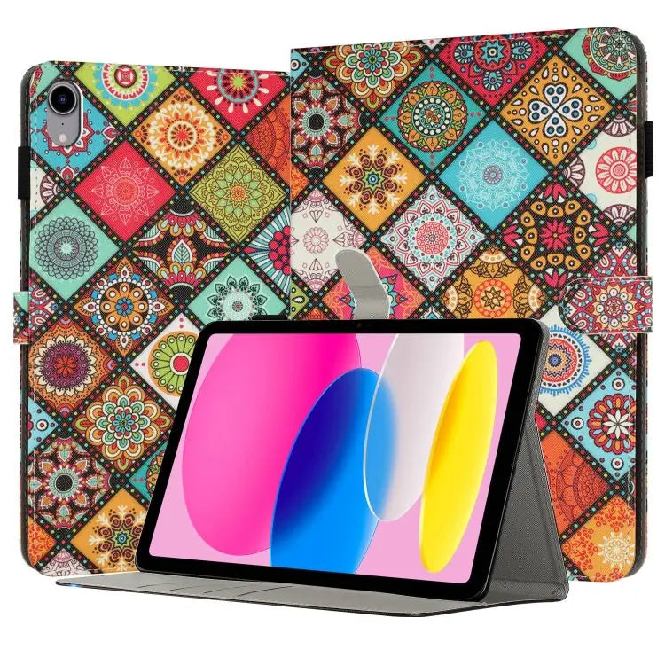 Painted Leather Smart Tablet Case For iPad mini 6 / mini 2024 For iPad Pro 11 2022 / 2021 / 2020 For iPad 10th Gen 10.9