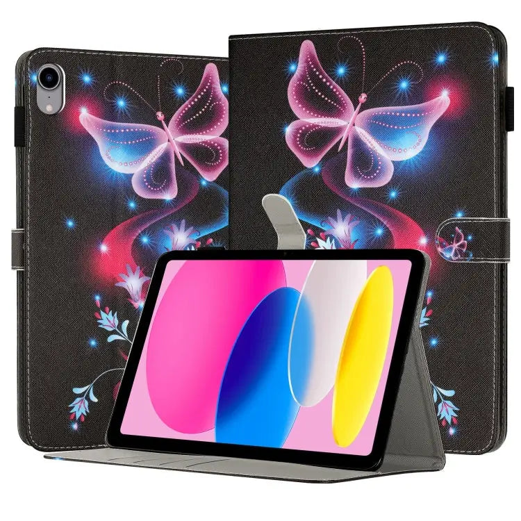 Painted Leather Smart Tablet Case For iPad mini 6 / mini 2024 For iPad Pro 11 2022 / 2021 / 2020 For iPad 10th Gen 10.9