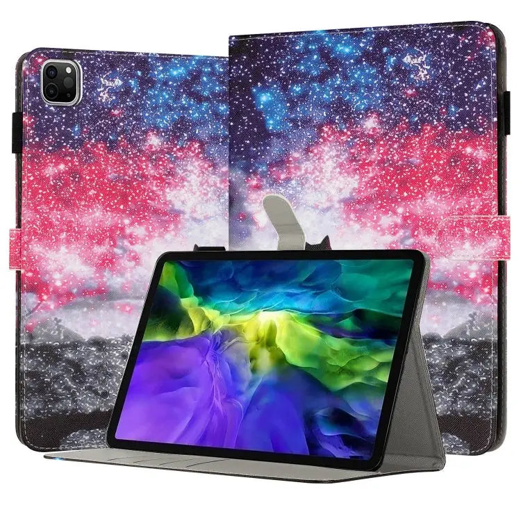 Painted Leather Smart Tablet Case For iPad mini 6 / mini 2024 For iPad Pro 11 2022 / 2021 / 2020 For iPad 10th Gen 10.9