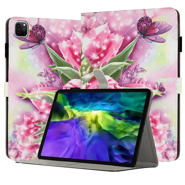 Painted Leather Smart Tablet Case For iPad mini 6 / mini 2024 For iPad Pro 11 2022 / 2021 / 2020 For iPad 10th Gen 10.9