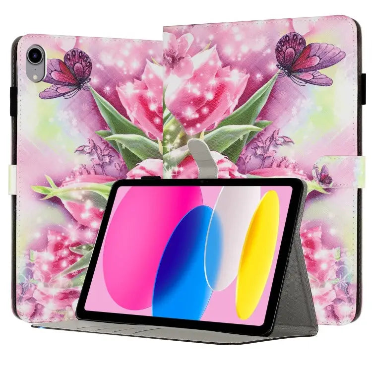 Painted Leather Smart Tablet Case For iPad mini 6 / mini 2024 For iPad Pro 11 2022 / 2021 / 2020 For iPad 10th Gen 10.9