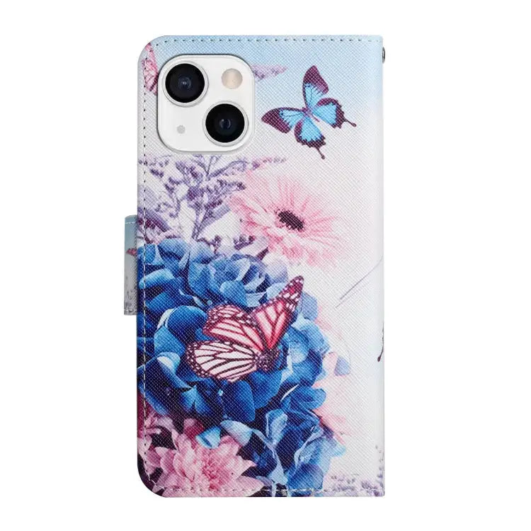 Painted Pattern Horizontal Flip Leather Case with Holder & Card Slot & Wallet For iPhone 13 mini - Apple Accessories