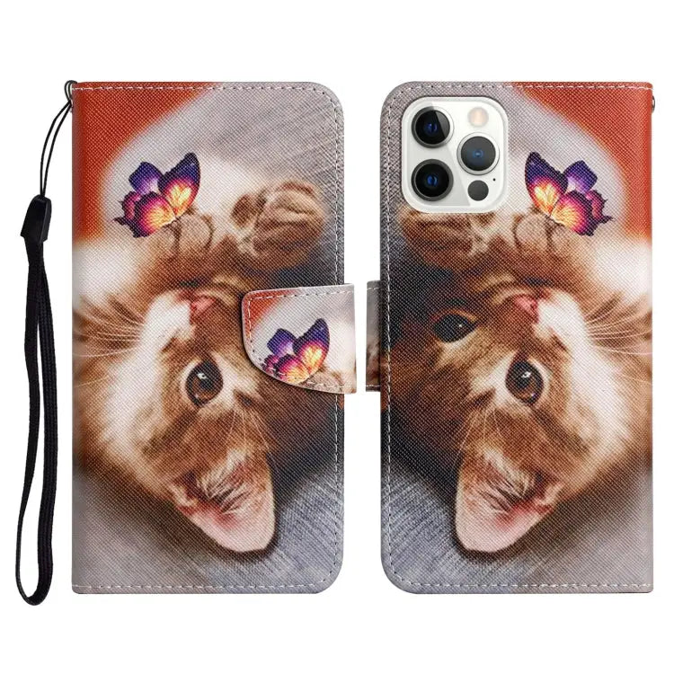 Painted Pattern Horizontal Flip Leather Case with Holder & Card Slot & Wallet For iPhone 13 Pro Max - For iPhone 13 Pro