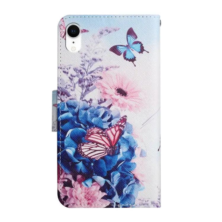 Painted Pattern Horizontal Flip Leather Case with Holder & Card Slot & Wallet For iPhone XR - Apple Accessories