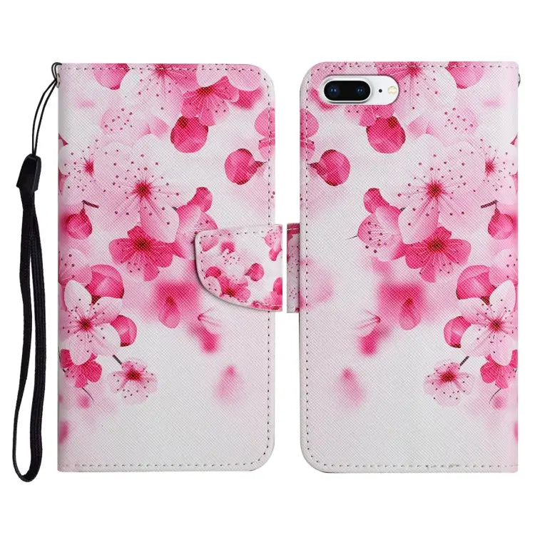 Painted Pattern Horizontal Flip Leather Case with Holder & Card Slot & Wallet For iPhone 8 Plus & 7 Plus - For iPhone 8