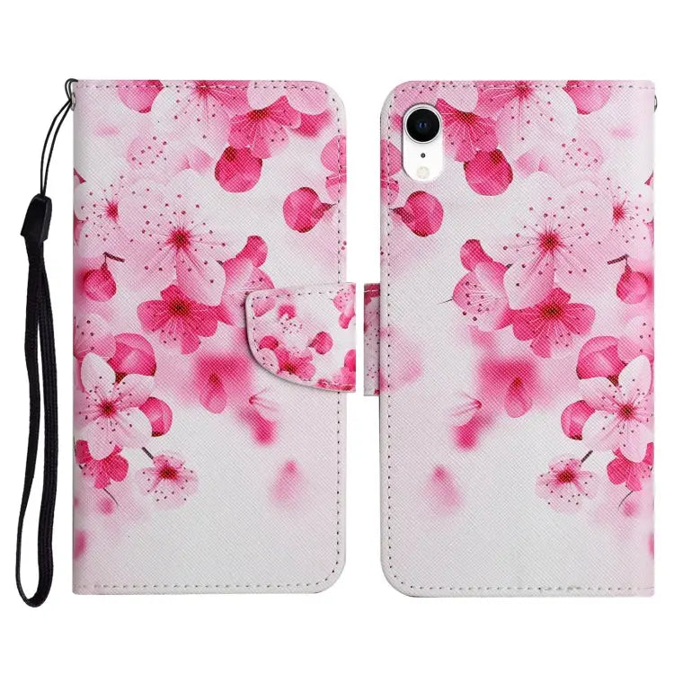 Painted Pattern Horizontal Flip Leather Case with Holder & Card Slot & Wallet For iPhone XR - For iPhone XR / Red