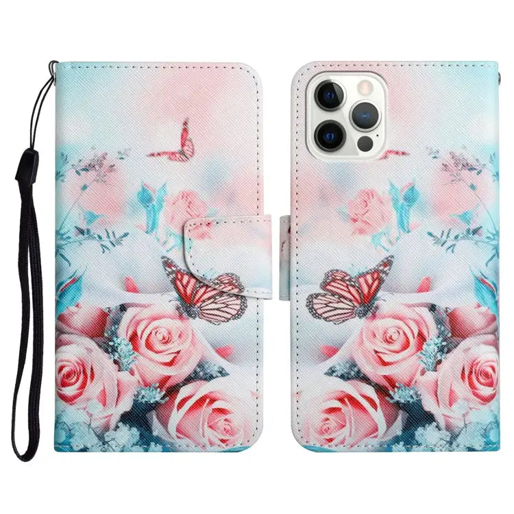 Painted Pattern Horizontal Flip Leather Case with Holder & Card Slot & Wallet For iPhone 13 Pro Max - For iPhone 13 Pro