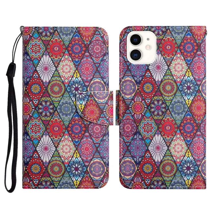 Painted Pattern Horizontal Flip Leather Case with Holder & Card Slot & Wallet For iPhone 11 - For iPhone 11 / Prismatic