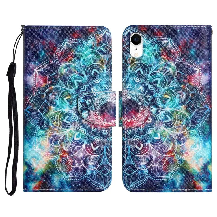 Painted Pattern Horizontal Flip Leather Case with Holder & Card Slot & Wallet For iPhone XR - For iPhone XR / Starry