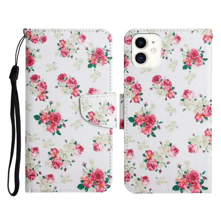Painted Pattern Horizontal Flip Leather Case with Holder & Card Slot & Wallet For iPhone 12 mini - For iPhone 12 mini