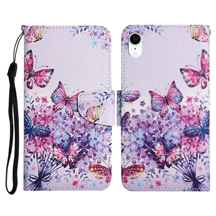 Painted Pattern Horizontal Flip Leather Case with Holder & Card Slot & Wallet For iPhone XR - For iPhone XR / Bright