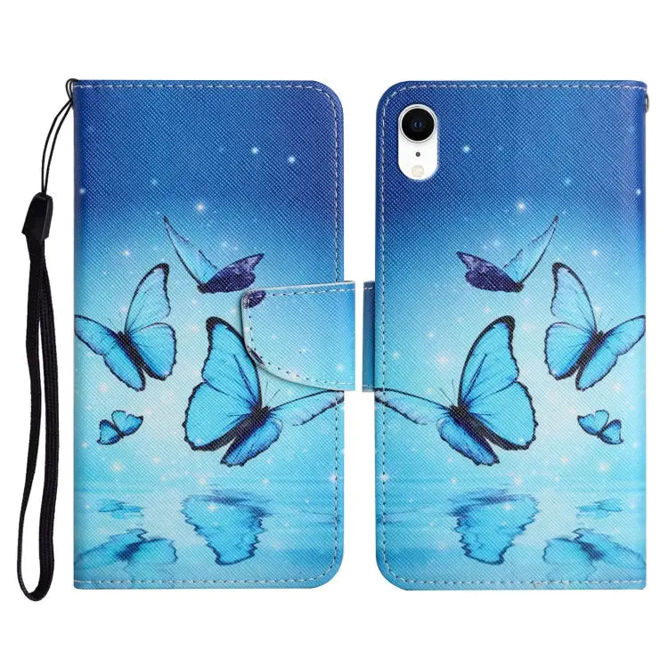 Painted Pattern Horizontal Flip Leather Case with Holder & Card Slot & Wallet For iPhone XR - For iPhone XR / Flying