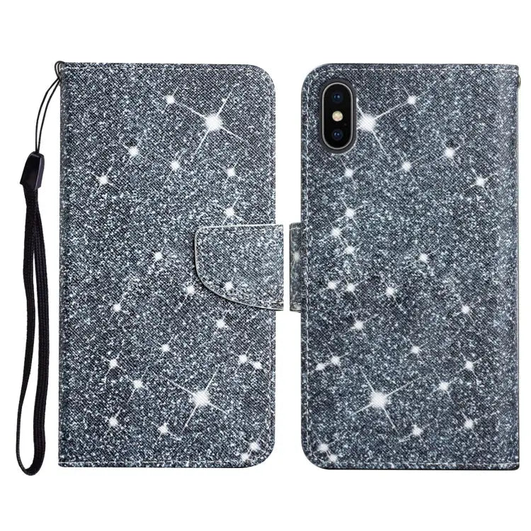 Painted Pattern Horizontal Flip Leather Case with Holder & Card Slot & Wallet For iPhone X / XS - For iPhone X / XS