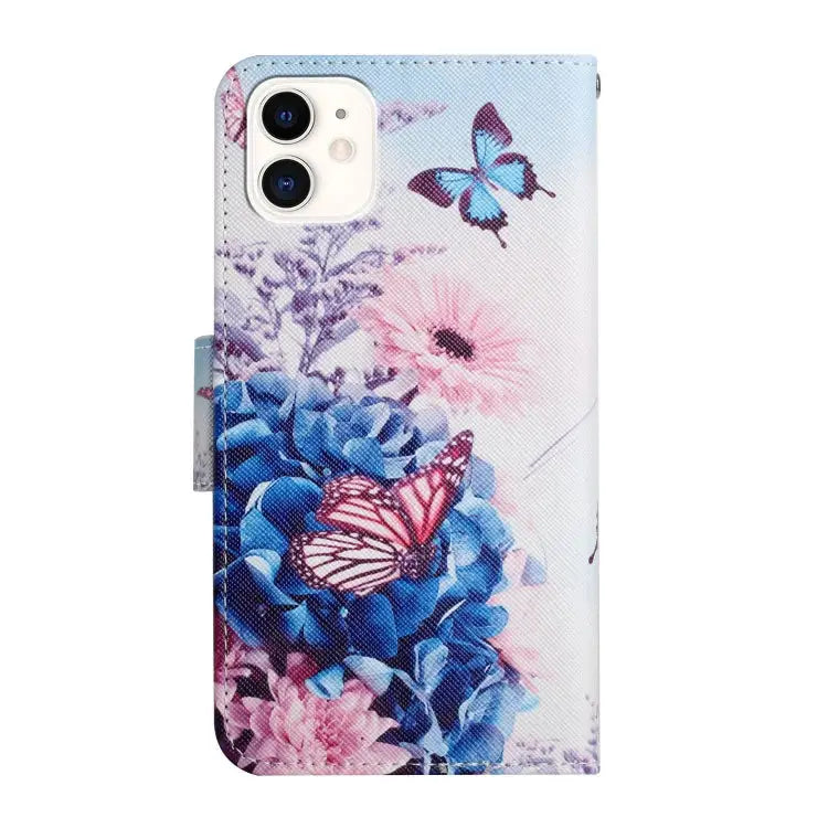 Painted Pattern Horizontal Flip Leather Case with Holder & Card Slot & Wallet For iPhone 12 mini - Apple Accessories