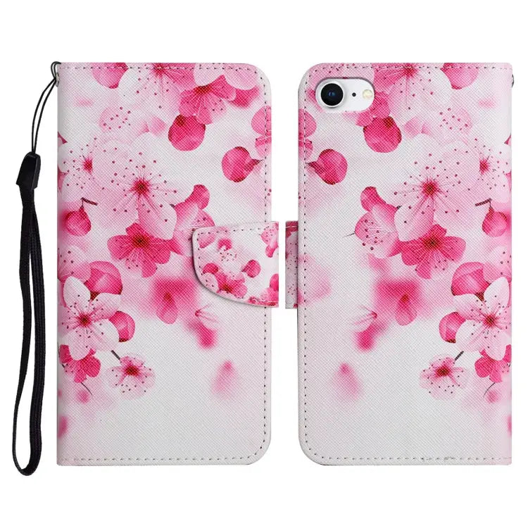 Painted Pattern Horizontal Flip Leather Case with Holder & Card Slot & Wallet For iPhone SE 2022 / SE 2020 / 8 / 7