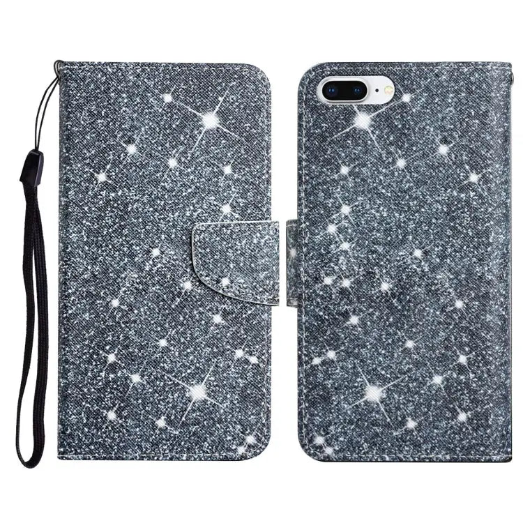 Painted Pattern Horizontal Flip Leather Case with Holder & Card Slot & Wallet For iPhone 8 Plus & 7 Plus - For iPhone 8