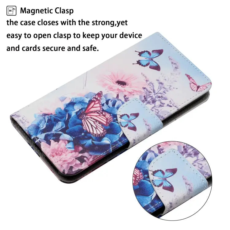 Painted Pattern Horizontal Flip Leather Case with Holder & Card Slot & Wallet For iPhone 13 Pro Max - Apple Accessories