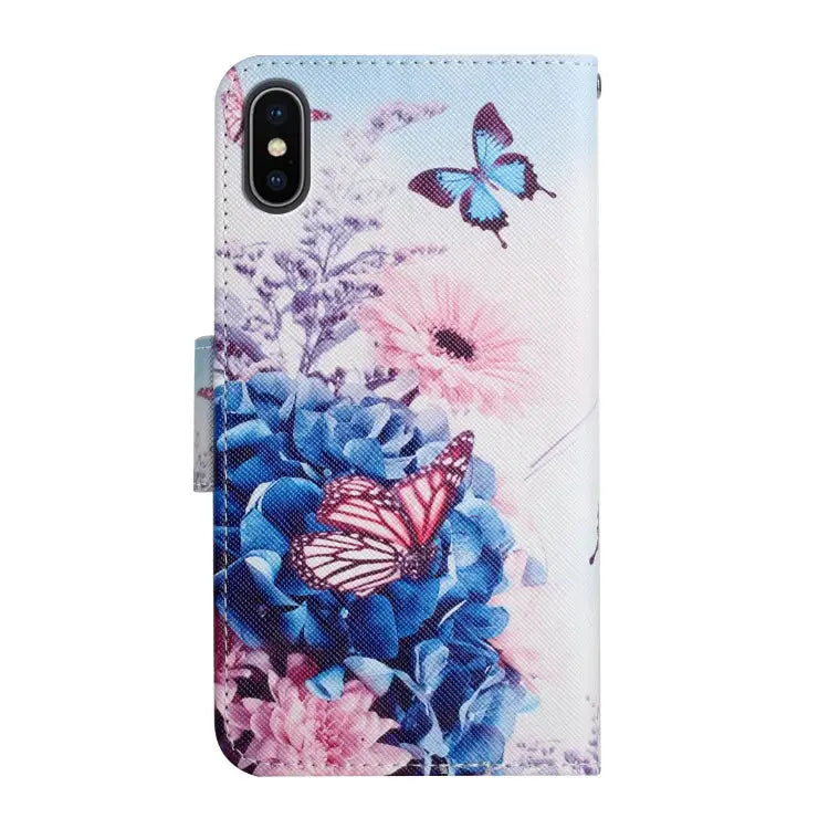 Painted Pattern Horizontal Flip Leather Case with Holder & Card Slot & Wallet For iPhone XS Max - Apple Accessories