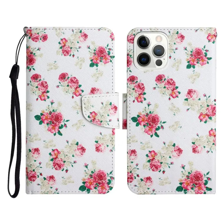 Painted Pattern Horizontal Flip Leather Case with Holder & Card Slot & Wallet For iPhone 13 Pro Max - For iPhone 13 Pro