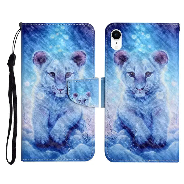 Painted Pattern Horizontal Flip Leather Case with Holder & Card Slot & Wallet For iPhone XR - For iPhone XR / Little