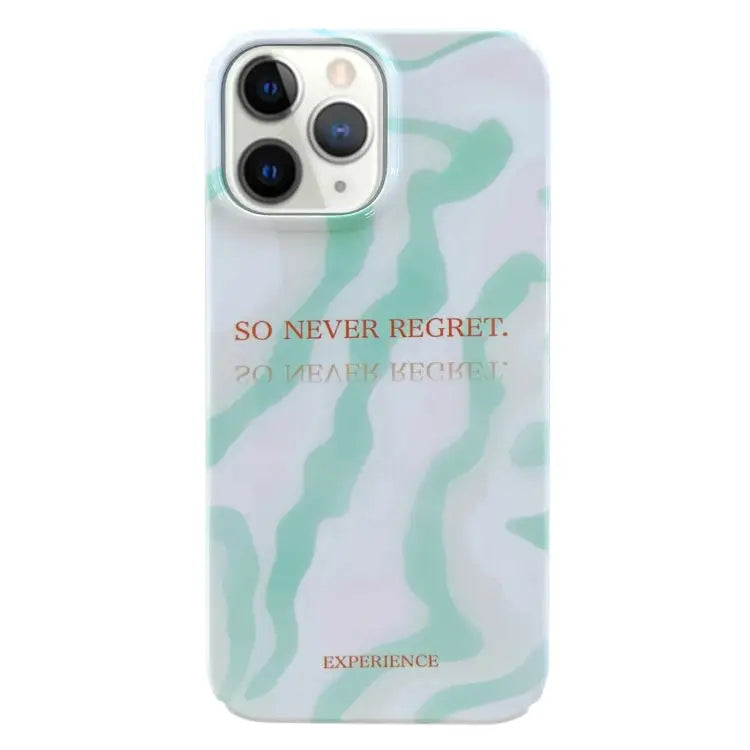 Painted Pattern PC Phone Case For iPhone 11 For iPhone 11 Pro Max - For iPhone 11 Pro Max / Matcha Green - Apple