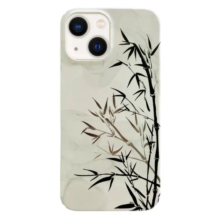 Painted Pattern PC Phone Case For iPhone 13 For iPhone 13 Pro - For iPhone 13 / Ink Painting - Apple Accessories