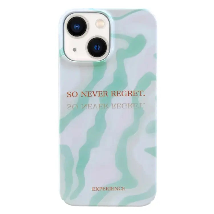 Painted Pattern PC Phone Case For iPhone 13 For iPhone 13 Pro - For iPhone 13 / Matcha Green - Apple Accessories