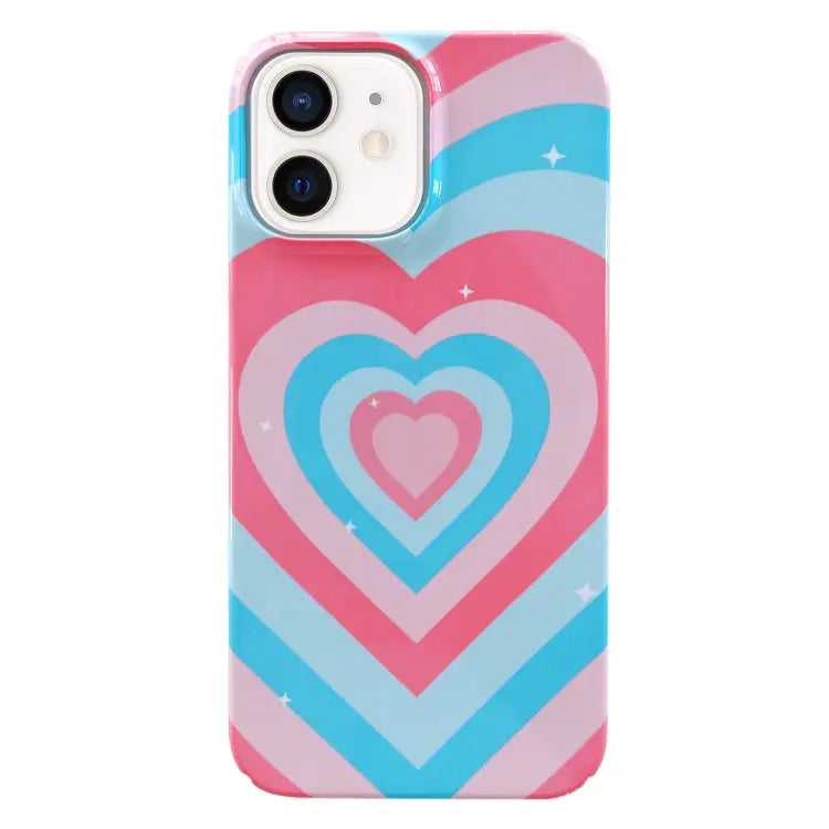Painted Pattern PC Phone Case For iPhone 13 Pro Max For iPhone 12 - For iPhone 12 / Love - Apple Accessories
