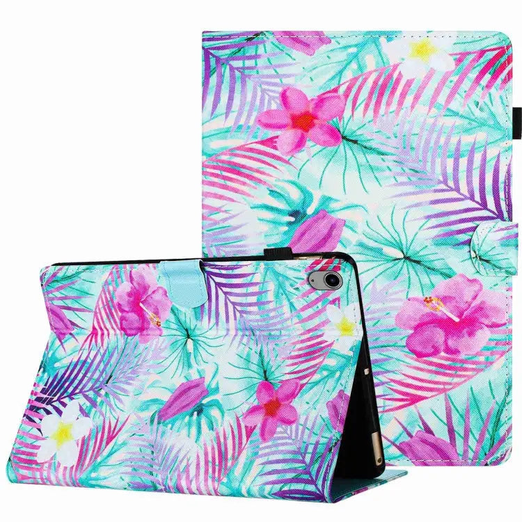 Painted Pattern Stitching Smart Leather Tablet Case For iPad 10th Gen 10.9 2022 For iPad mini 2024 / mini 6 For iPad 11