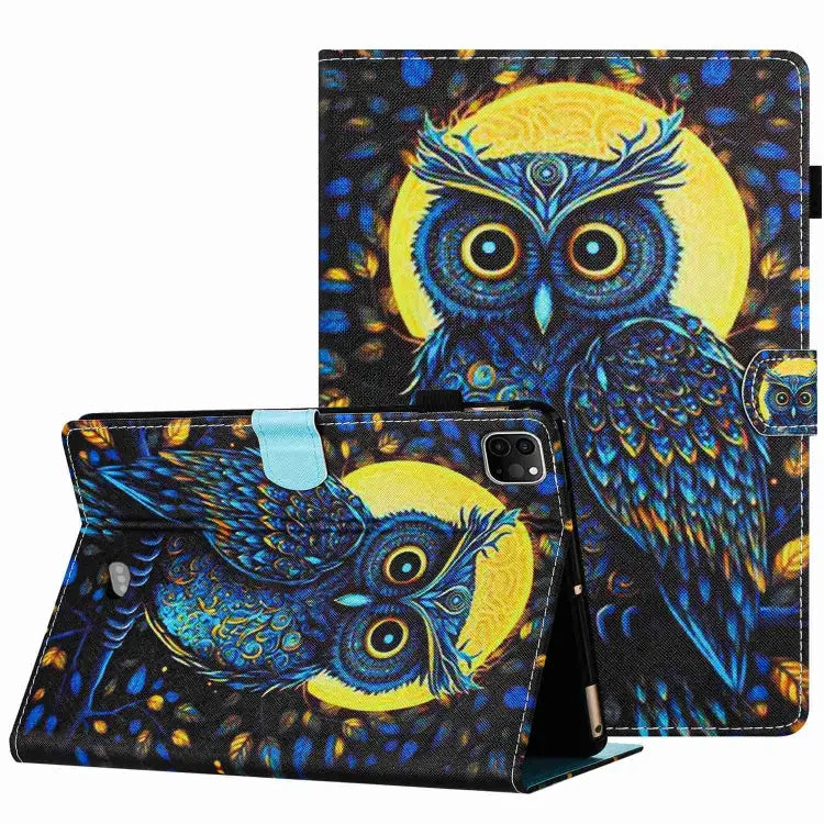 Painted Pattern Stitching Smart Leather Tablet Case For iPad 10th Gen 10.9 2022 For iPad mini 2024 / mini 6 For iPad 11