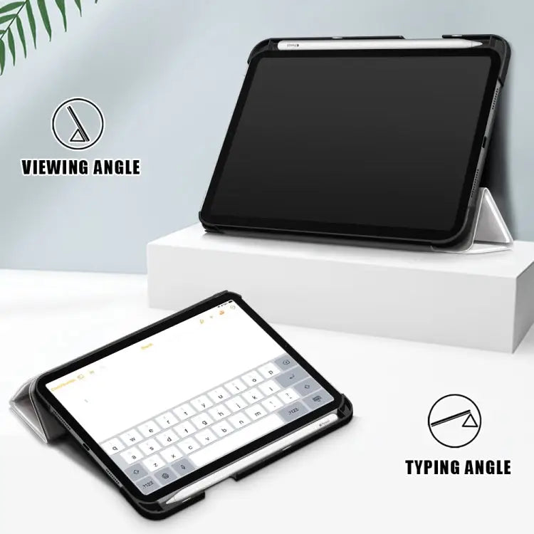 Painted Pattern TPU Horizontal Flip Leather Case with Three-folding Holder & Pen Slot & Sleep / Wake-up Function