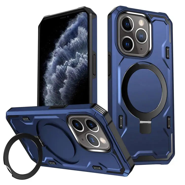 Patronus MagSafe Magnetic Holder Phone Case - For iPhone 11 Pro Max / Navy Blue