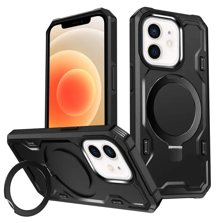 Patronus MagSafe Magnetic Holder Phone Case - For iPhone 12 / 12 Pro / Black