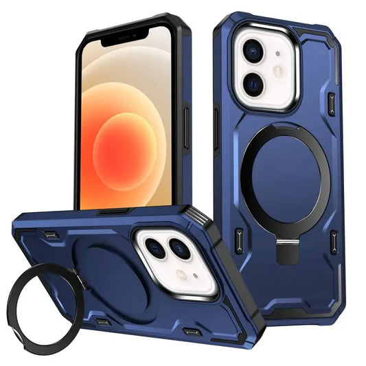 Patronus MagSafe Magnetic Holder Phone Case - For iPhone 12 / 12 Pro / Navy Blue