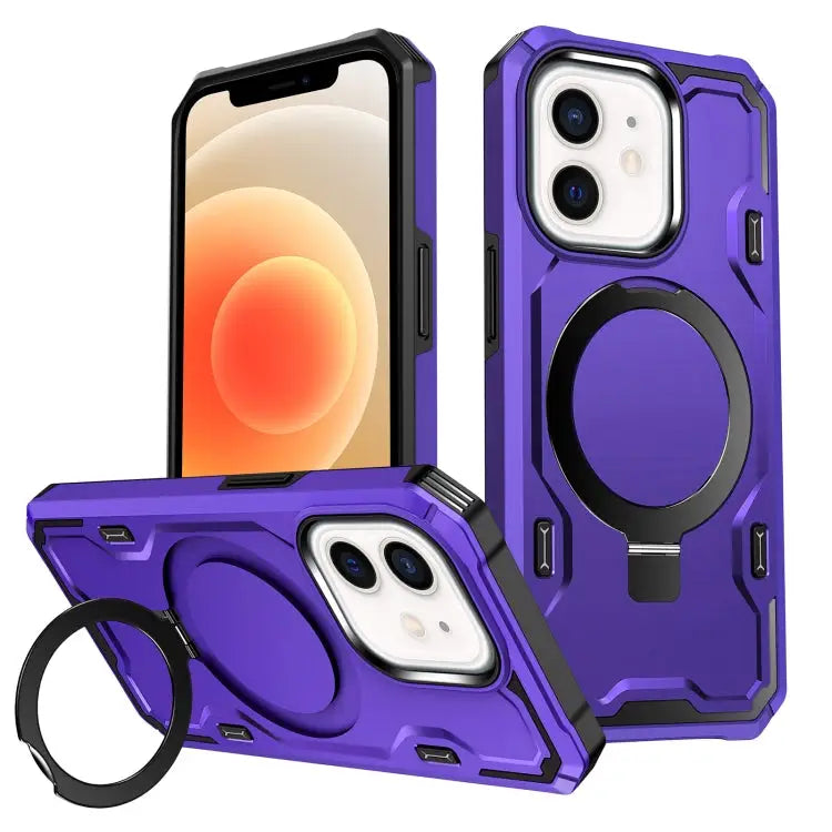 Patronus MagSafe Magnetic Holder Phone Case - For iPhone 12 / 12 Pro / Purple