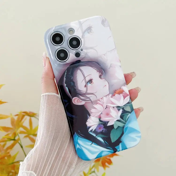 PC Phone Case For iPhone 12 For iPhone 11 Pro Max For iPhone 11 - For iPhone 12 / Holding Lilies - Apple Accessories