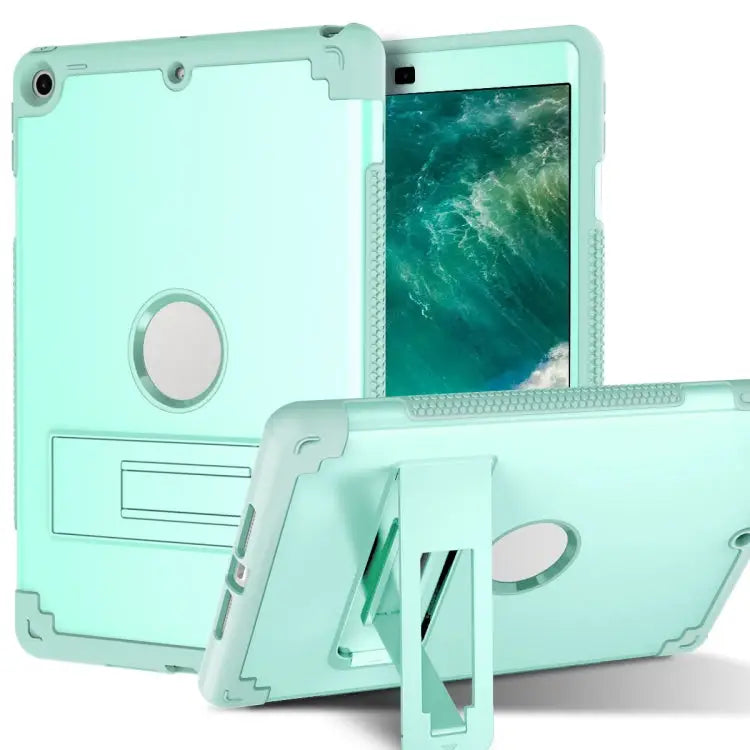 PC + Silicone Holder Tablet Case For iPad 9.7 2018 / 2017 For iPad 10.2 2020 / 2019 - For iPad 9.7 2018 / 2017 / Mint