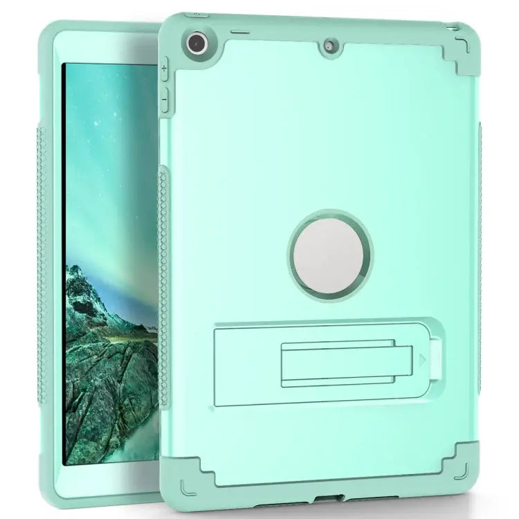 PC + Silicone Holder Tablet Case For iPad 9.7 2018 / 2017 For iPad 10.2 2020 / 2019 - Apple Accessories