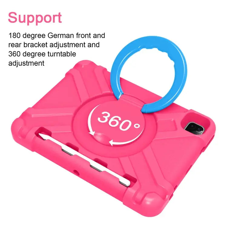 PC + Silicone Shockproof Combination Case with 360 Degree Rotating Holder & Handle For iPad Pro 11 (2020) For Galaxy