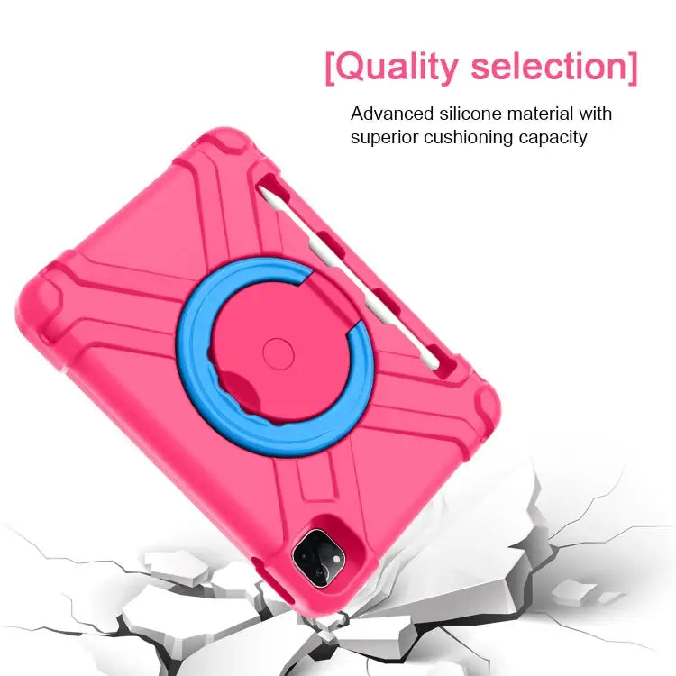 PC + Silicone Shockproof Combination Case with 360 Degree Rotating Holder & Handle For iPad Pro 11 (2020) For Galaxy