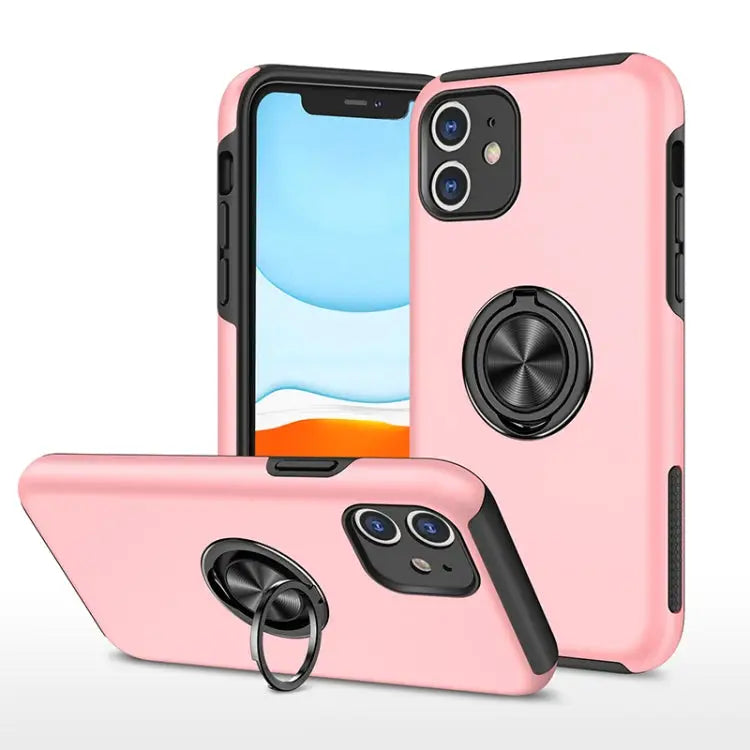 PC + TPU Shockproof Magnetic Protective Case with Invisible Ring Holder For iPhone XS / X For iPhone XR For iPhone XS