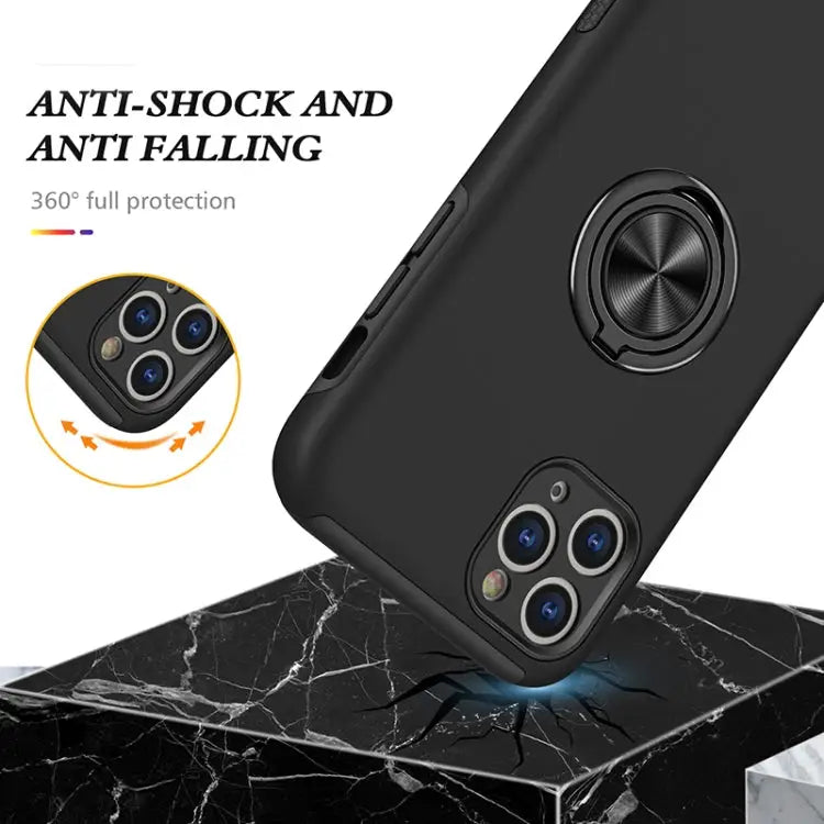 PC + TPU Shockproof Magnetic Protective Case with Invisible Ring Holder For iPhone 11 Pro For iPhone 11 Pro Max
